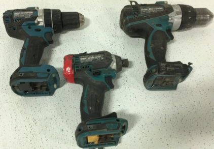 (3) Makita Drills