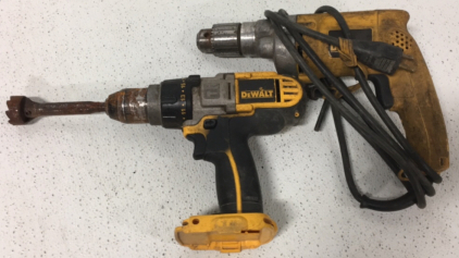 (2) DeWalt Drills