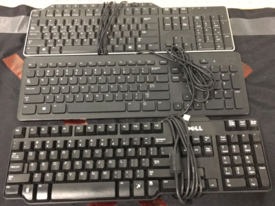 (3) Dell Keyboards