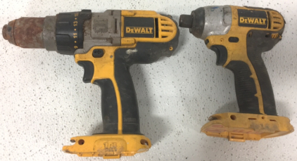 (2) DeWalt Drills