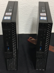 (2) Dell Optiplex 7070 Mini Tower Desktop Computers With Intel Core I7 VPro 9th Gen Processors