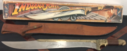 United Cutlery 1989 Indiana Jones Temple Of Doom 24” Machete Bowie Hunting Knife With Sheath And Original Box