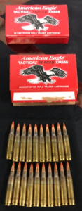 (2) Boxes Of (20) American Eagle Tactical Tracer 5.56 x 45mm Ammunition