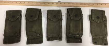 (5) Vietnam Era M14 Rifle Ammo Pouch