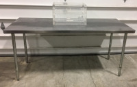 Metal Prep Table and Small Display Case