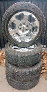 (4) BF Goodrich All-Terrain T/A Tires Mounted On (4) Ford 6-lug 20" Rims