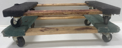 (2) Wooden Wheel Carts
