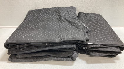 (6) Black Moving Blankets