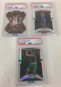 (1) 2019 Panini Select Coby White Rookie Card Graded PSA 9 Mint (1) 2019 Panini Prizm Cameron Johnson Graded PSA 9 Mint (1) 2019 Panini Prizm Hyper Prizm Grant Williams PSA 8 NM-MT