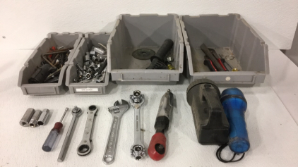 (4) Trays Full Of Various Tools