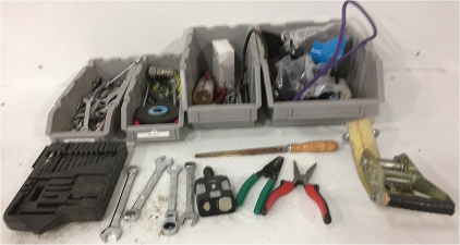 (4) Trays Full Of Various Tools