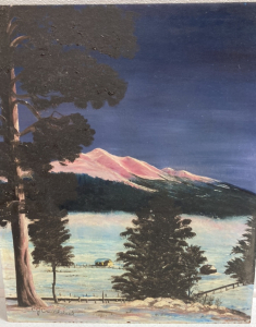 20&rdquo; x 24&rdquo; Mountain Scene Painting
