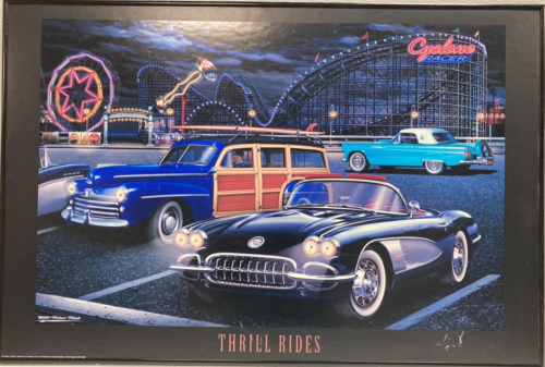 “Thrill Rides” Light Up 2001 Framed Poster