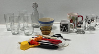 Glass Mugs, Cups, Bowls And More