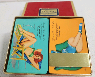 (2) George Cake Co Vintage Pin Up Girl Playing Card Decks