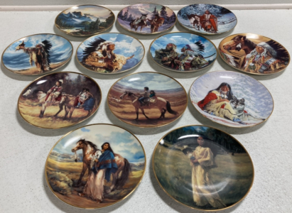 (12) Collectible Natuve American Plates