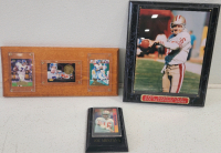 John Elway, (2) Joe Montana Prints On Plagues