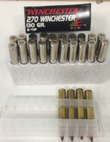 (20) Winchester 270 Win 130Gr E-Tip Ammunition (4) Unknown Brand 270 Win Ammunition
