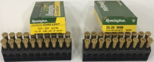 (40) Remington Core-Lokt 30-30 Win 150gr Ammunition