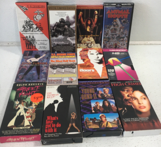 (12) Assorted VHS Movies