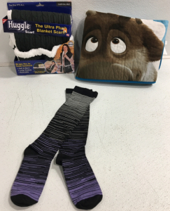 Huggle Scarf, Frozen Blanket, Pair Of Long Socks