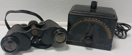 Vintage Franz Electric Metronome And Sans & Streiffe Binoculars