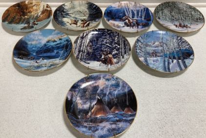 (8) Collectible Native American Plates