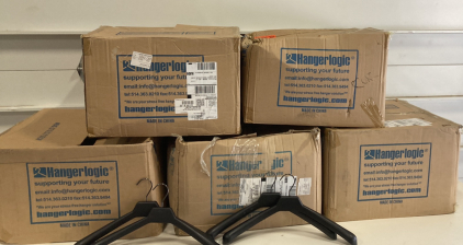 (5) Cases of Plastic Coat Hangers