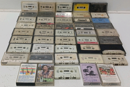 (45) Cassette Tapes Including Pasty Cline, Black Sabbath And More