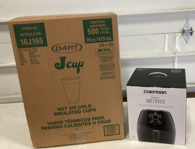 Chefman Air Fryer & Drinking Cups