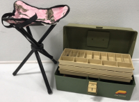 Plano Tackle Box; Realtree Folding Stool