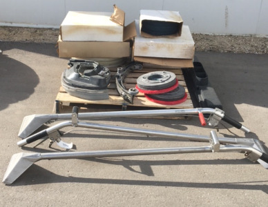 Pallet of Assorted Floor Scrubber Items
