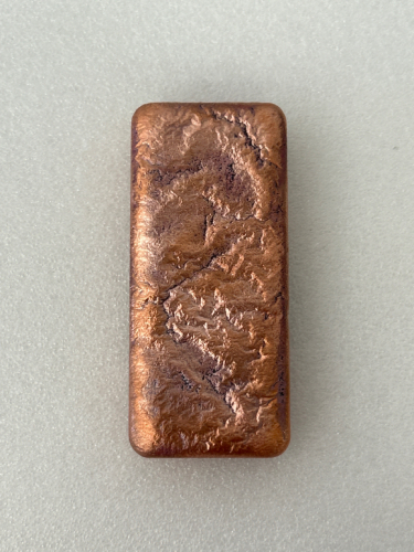 1 Lb. Hand Poured Copper Ingot Please Inspect