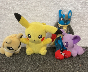Pok&eacute;mon Plushies In Fare Condition