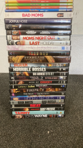 Movies 24 DVDs Inspect For Condition