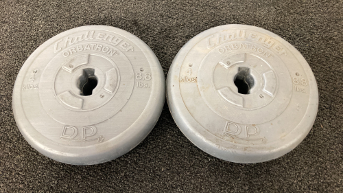 (2) Orbatron Challenger 8.8 Lb Weights