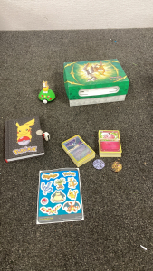 Pok&eacute;mon 2 Decks 2 Coins Stickers Notebook With Lock No Key Booster Box