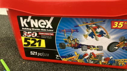 K&rsquo;nex Set No Book No Lid Extra Pieces From Other Kit Please Inspect