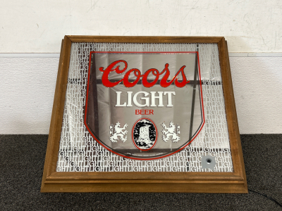 Light up Coors Mirror Sign