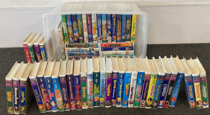 Tote Of Disney VHS Movies