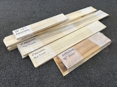 Different Sized Myrtlewood Craft Wood Planks