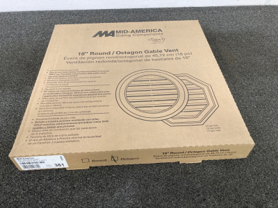 18&rdquo; Octagon Gable Vent