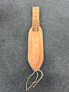 Knife with Leather Sheath