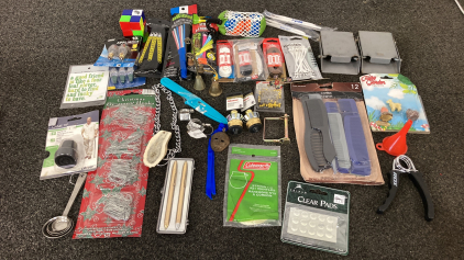 Combs, Glow Sticks, Shoe Laces And More