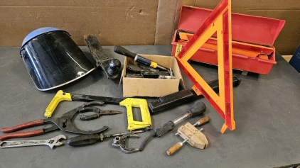 Trailer Hitch & Ball, Welding Visor, Hand Tools, Emergency Reflectors