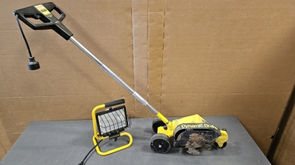 Working Electric Lawn Edger, Working Work Light