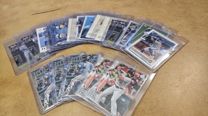 Bichette & Arozarena Baseball Cards in Sleeves