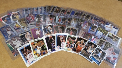 Basketball Cards in Sleeves