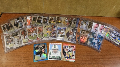 Prism & More Football Cards in Sleeves