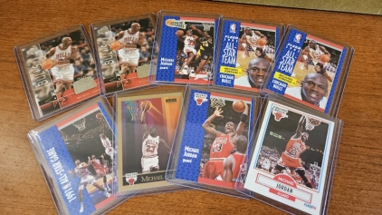 Michael Jordan Cards in Sleeves